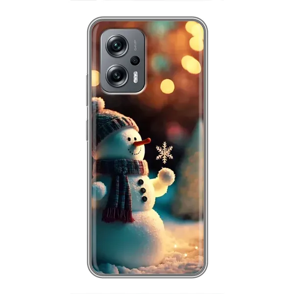 Чехол с рисунком «Снеговик праздничный» для Xiaomi POCO X4 GT