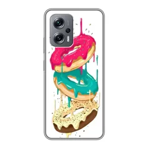 Чехол с изображением вкусной еды для Xiaomi POCO X4 GT (Сочные пончики)