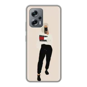 Силиконовый Чехол на Xiaomi POCO X4 GT с картинкой Стильных Девушек (Стильная)