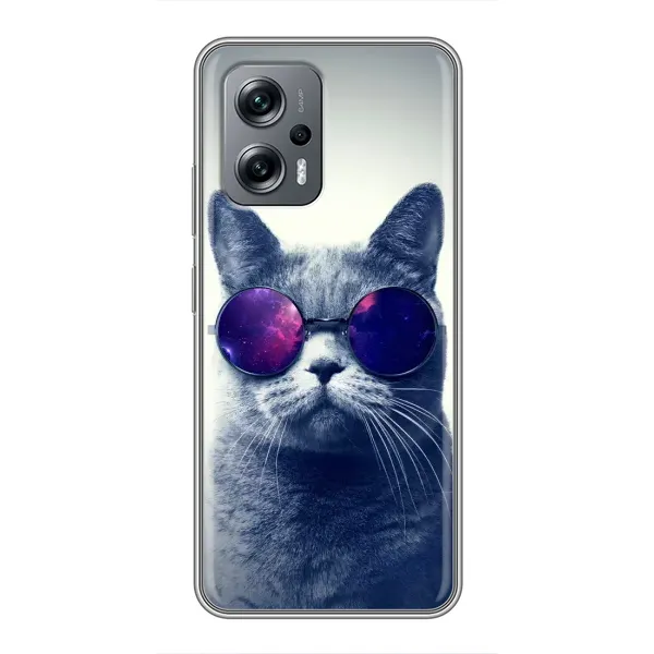 Чехол с рисунком «Стильный КОТ» для Xiaomi POCO X4 GT Чехол с рисунком «Стильный КОТ» для Xiaomi POCO X4 GT