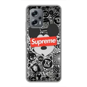 Чехол с Брендами одежды на Поко X4 GT (Supreme Маус)