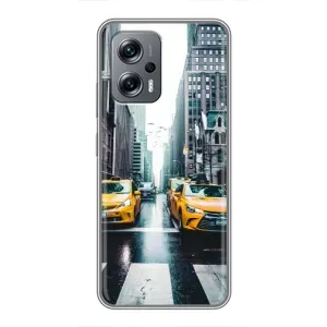Силиконовый бампер (Работники) на Xiaomi POCO X4 GT (Такси)