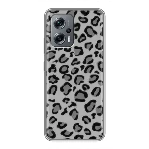 Чехол с леопардовым принтом на Xiaomi POCO X4 GT (Темный леопрад)
