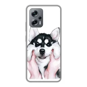 Бампер для Xiaomi POCO X4 GT з картинкою "Песики" (Собака Хаскі)