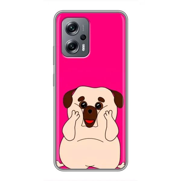 Чехол с рисунком «Веселый Мопсик» для Xiaomi POCO X4 GT
