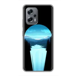 Літній Чохол на Xiaomi POCO X4 GT (Синій Водоспад)