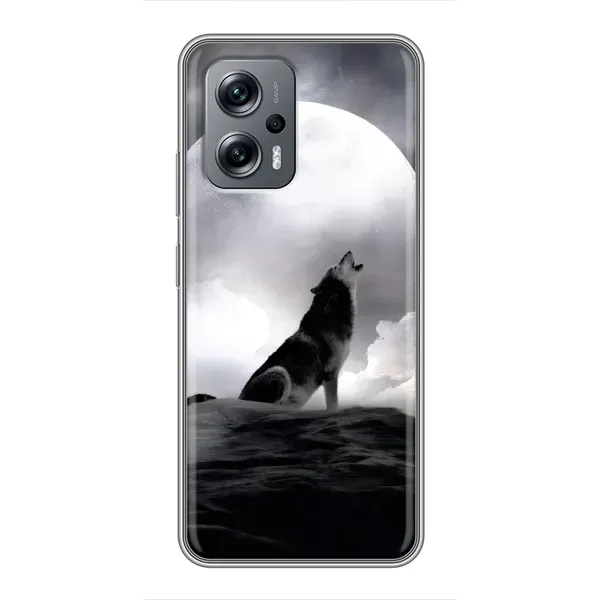 Чехол с рисунком «Волк и луна» для Xiaomi POCO X4 GT Чехол с рисунком «Волк и луна» для Xiaomi POCO X4 GT