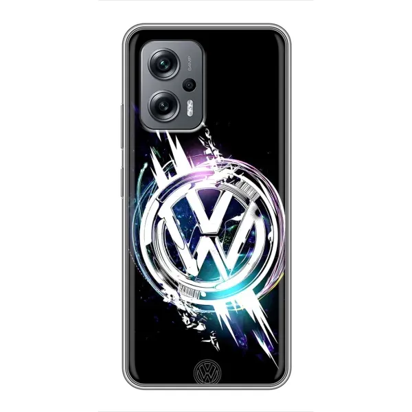 Чехол с рисунком «Volkswagen на черном» для Xiaomi POCO X4 GT Чехол с рисунком «Volkswagen на черном» для Xiaomi POCO X4 GT