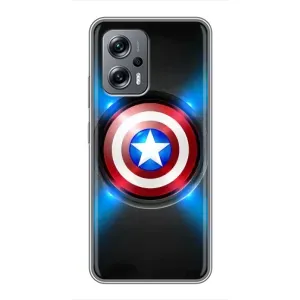 Чохол с Щітом Капітана Америки на Xiaomi POCO X4 GT (Яскраий Щит Капітана)
