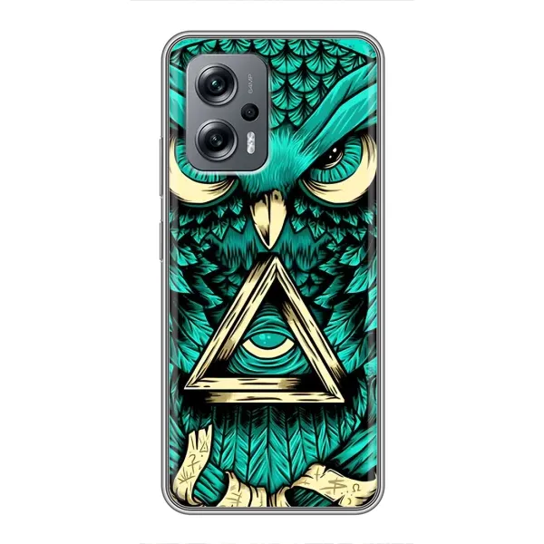 Чехол с рисунком «Зеленая сова» для Xiaomi POCO X4 GT Чехол с рисунком «Зеленая сова» для Xiaomi POCO X4 GT