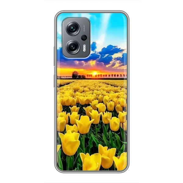 Чехол с рисунком «Желтые тюльпаны» для Xiaomi POCO X4 GT Чехол с рисунком «Желтые тюльпаны» для Xiaomi POCO X4 GT