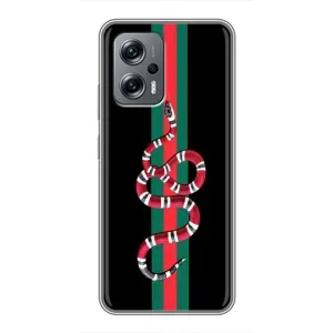 Чохли бренд ГУЧЧІ для Xiaomi POCO X4 GT (Змій Гуччі)