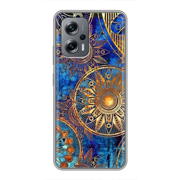 Чехол с рисунком «Золотые узоры» для Xiaomi POCO X4 GT
