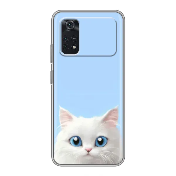 Чехол с рисунком «Белый кот» для Xiaomi POCO X4 Pro 5G Чехол с рисунком «Белый кот» для Xiaomi POCO X4 Pro 5G