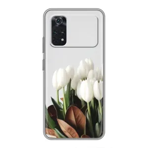 Чехлы с картинкой (Тюльпаны) на Поко X4 про 5джи (Букет тюльпанов)