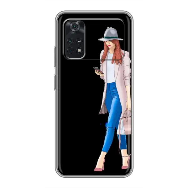 Чехол с рисунком «Девушка со смартфоном» для Xiaomi POCO X4 Pro 5G Чехол с рисунком «Девушка со смартфоном» для Xiaomi POCO X4 Pro 5G