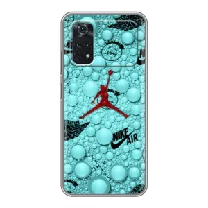 Силіконовый Чохол Nike Air Jordan на Поко X4 про 5джі (Джордан Найк)