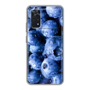 Чехол с изображением  вкусной еды для Xiaomi POCO X4 Pro 5G (Голубика)
