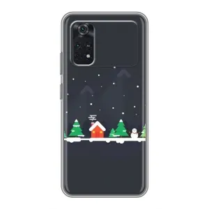 Силіконовий бампер на різдво для Xiaomi POCO X4 Pro 5G (Місто зимове)