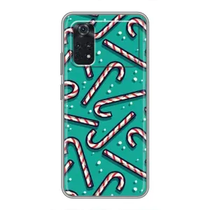 Силіконовий бампер на різдво для Xiaomi POCO X4 Pro 5G (Льодяники)