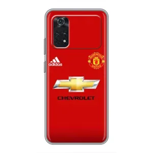 Силиконовые Чехлы принт Футбол на Xiaomi POCO X4 Pro 5G (Man United)