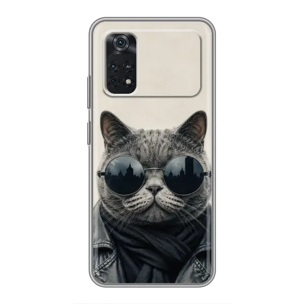 Чехол с рисунком «Модный кот» для Xiaomi POCO X4 Pro 5G Чехол с рисунком «Модный кот» для Xiaomi POCO X4 Pro 5G