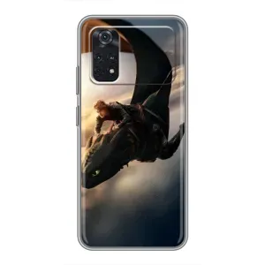 Чехол дракон Беззубик для Xiaomi POCO X4 Pro 5G (Полет Беззубика)