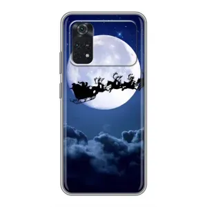 Чохол Санта Клаус для Xiaomi POCO X4 Pro 5G (Санта - місяць)