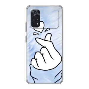 Чехлы (Знак сердечка) на Xiaomi POCO X4 Pro 5G (Сердечка знак)