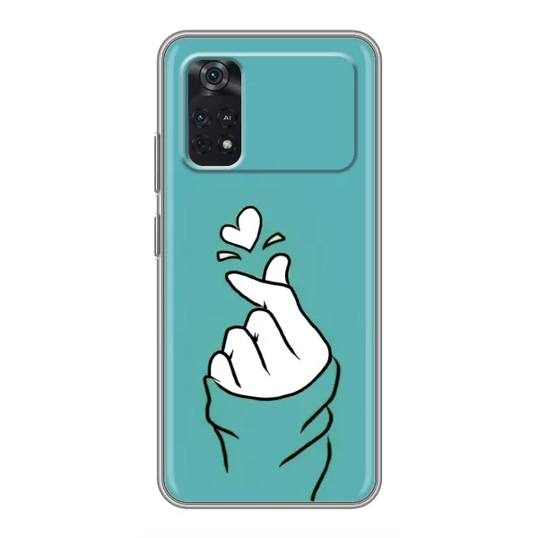 Чехол с рисунком «Сердечко на бирюзовом» для Xiaomi POCO X4 Pro 5G Чехол с рисунком «Сердечко на бирюзовом» для Xiaomi POCO X4 Pro 5G