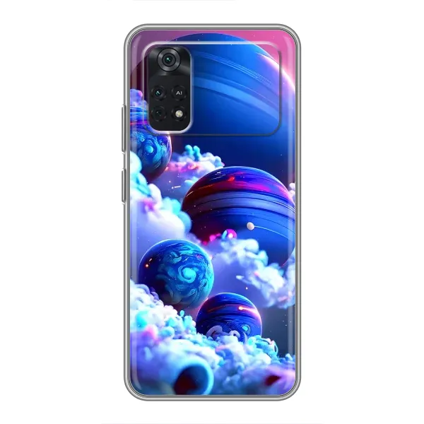 Чехол с рисунком «Синие планеты» для Xiaomi POCO X4 Pro 5G Чехол с рисунком «Синие планеты» для Xiaomi POCO X4 Pro 5G