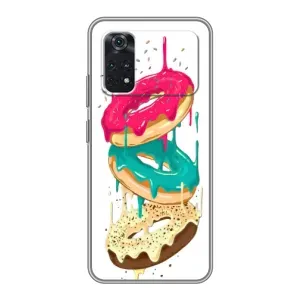 Чехол с изображением  вкусной еды для Xiaomi POCO X4 Pro 5G (Сочные пончики)