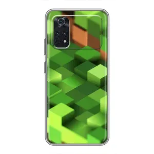 Чехлы для Xiaomi POCO X4 Pro 5G (Персонажи Майн Крафт) (Текстура)