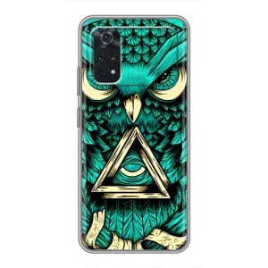 Чохли з принтом СОВИ для Xiaomi POCO X4 Pro 5G (Зелена сова)