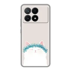 Чохол на тематику: Коти для Xiaomi POCO X6 Pro (5G) (Білий котик)