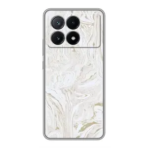 Чехлы с тематикой "Мрамор" на Поко Х6 Про (5G) (белый мрамор)