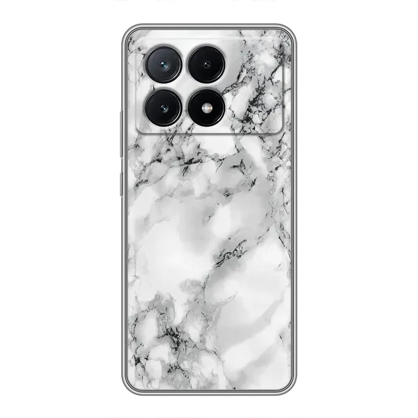 Чехол с рисунком «Белый мрамор» для Xiaomi POCO X6 Pro (5G)