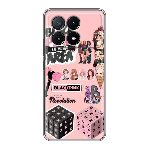 Чехол с рисунком «BLACK PINK коллаж» для Xiaomi POCO X6 Pro (5G)