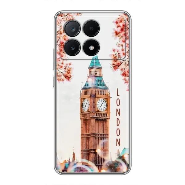 Чехол с рисунком «Часы Лондон» для Xiaomi POCO X6 Pro (5G) Чехол с рисунком «Часы Лондон» для Xiaomi POCO X6 Pro (5G)