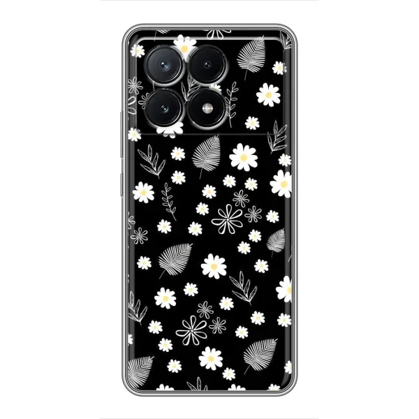 Чехол с рисунком «цветение на чорном» для Xiaomi POCO X6 Pro (5G) Чехол с рисунком «цветение на чорном» для Xiaomi POCO X6 Pro (5G)