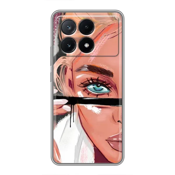 Чехол с рисунком «Девушка и ресницы» для Xiaomi POCO X6 Pro (5G) Чехол с рисунком «Девушка и ресницы» для Xiaomi POCO X6 Pro (5G)