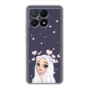 Чехол Стильные девушки на Xiaomi POCO X6 Pro (5G) (Девушка и сердечки)