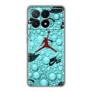 Силиконовый Чехол Nike Air Jordan на Поко Х6 Про (5G) (Джордан Найк)
