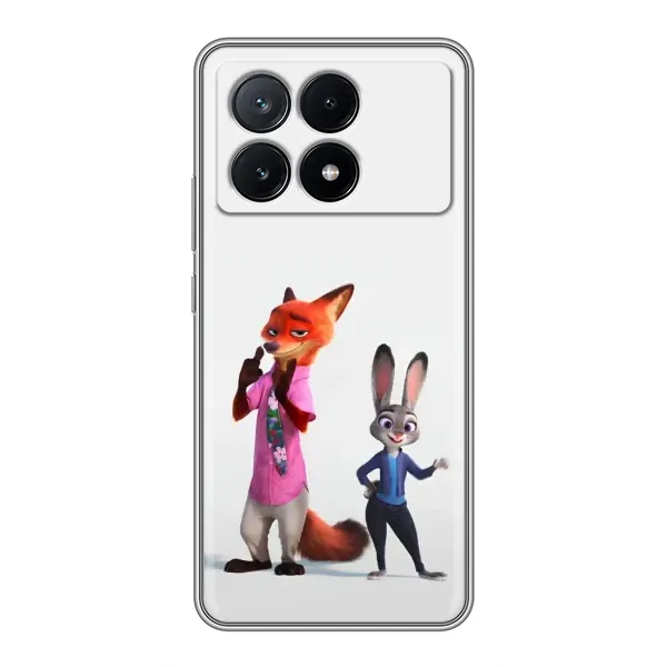 Чехол с рисунком «Джуди и Ник» для Xiaomi POCO X6 Pro (5G) Чехол с рисунком «Джуди и Ник» для Xiaomi POCO X6 Pro (5G)