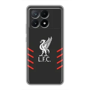 Силиконовые Чехлы принт Футбол на Xiaomi POCO X6 Pro (5G) (Эмблема Liverpool)
