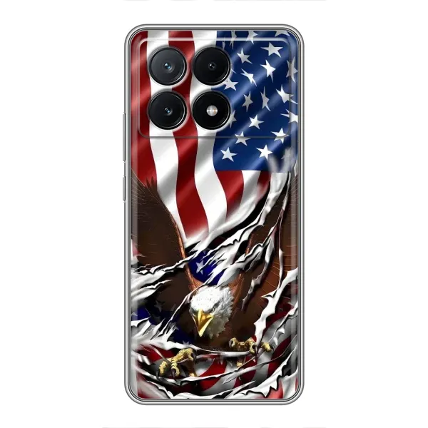 Чехол с рисунком «Флаг USA» для Xiaomi POCO X6 Pro (5G) Чехол с рисунком «Флаг USA» для Xiaomi POCO X6 Pro (5G)