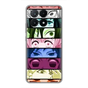 Силіконові чохлі з очіма Anime для Поко Х6 Про (5G) (Очі Хашира)