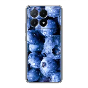 Чехол с изображением вкусной еды для Xiaomi POCO X6 Pro (5G) (Голубика)