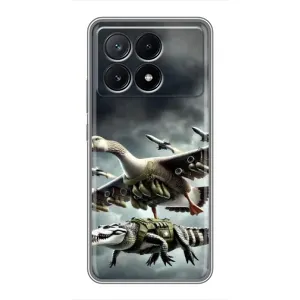 Чохол з мемами траралело тралала для Xiaomi POCO X6 Pro (5G) (Гусіні і крокоділо)