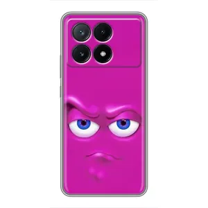 Силиконовые Чехлы (смешные стикеры) для Xiaomi POCO X6 Pro (5G) (Хитрая мордочка)